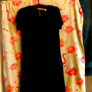 MK black zipper dress small